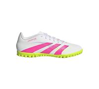 adidas Scarpe da calcio unisex per bambini Predator.4 L Tf J, Bianco Lucid Pink Lucid Lemon, 44 EU