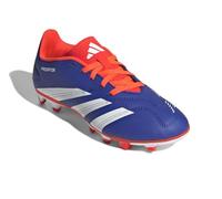 adidas Scarpe da calcio unisex Predator Club J, flessibili, Blu Lucido Bianco Sole Rosso, 13 UK Men/ 11.5 UK Women