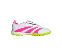 adidas Scarpe da calcio unisex Predator League Fold-Over Tongue Turf, Bianco e rosa., 44 2/3 EU