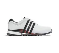 adidas Scarpe da golf Tour360 senza chiodi, bianco/nero/rosso