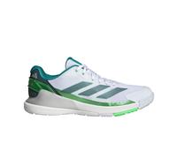 adidas Crazyquick Lightstrike Padel Shoes, Scarpe Uomo, Cloud White/Aurora Ivy/Lime Burst, 45 1/3 EU
