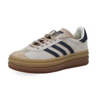 adidas Originals - Gazelle Bold - Sneakers color crema e blu navy con suola platform-Bianco 38 2/3