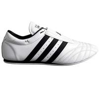 Adidas, scarpe per arti marziali SM-II Low Cut, ideali per arti marziali, taekwondo, karate e kung-fu, Unisex - Adulto, ADIDSCH650, Bianco con strisce nere., 37/37.5