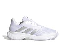 adidas Donna CourtJam Control Tennis Shoes, Cloud White / Silver / Cloud White, 38 2/3 EU