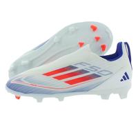 adidas Scarpe unisex F50 League senza stringhe/multi-terra EU, Calzature Bianco Solare Rosso Lucido Blu Bianco, 42 EU