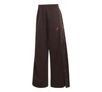 Pantaloni a gamba larga stampati 3 Stripes Marrone S Tinta unita