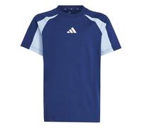 adidas Seasonal Essentials Colorblock Jr - T-shirt - ragazzo 11-12A Blue junior Better Cotton Initiative