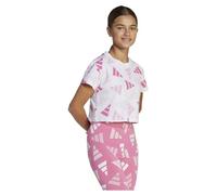 adidas Seasonal Essentials Logo Celebration Crop Short Sleeve T-Shirt 11-12 Years