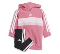 adidas SEASONAL ESSENTIALS TIBERIO 3 STRIPES FLEECE LEGGINGS SET, Tuta Bimba 0-24, pink fusion/white,