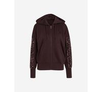 Felpa con cappuccio a maniche lunghe con stampa leopardata Essentials Marrone S Tinta unita