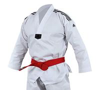 ADIDAS Senior Club Dobok, Bianco/Nero, 160cm