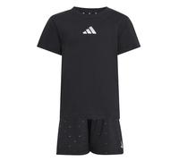 Adidas Set Corto Glam Stagionale da bambina t shirt e pantaloncino black
