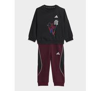 adidas Unisex - Bimbi 0-24 Marvel Spider-Man Jogger Track_Suit, black/white, 2-3 Years