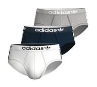 ADIDAS - Set di 3 slip da uomo in cotone Flex a 3 strisce, grigio, S