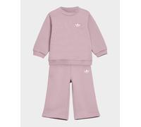 Adidas Originals Loose Crew Top Wide Leg Pants Set Rosa 3-4 Years Bambini