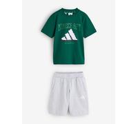 adidas Set T Shirt e pantaloncini adidas Minecraft per bambini 122128cm verde