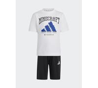 adidas Set T Shirt e pantaloncini adidas Minecraft per bambini 134140cm Bianco