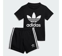 ADIDAS SET TEE SHORT- NERO/BIANCO - JC6583
