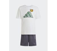 adidas Set top e pantaloncini adidas Minecraft per bambini 110116cm Bianco