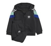 adidas Set tuta da ragazzo nero con cappuccio Set, Nero , 6 Months