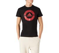 adidas Shirt Combat Sports, T Unisex-Adulto, Nero/Rosso, L
