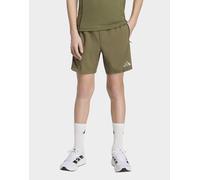 adidas Unisex - Bambini e Ragazzi Tech Apparel Shorts, Olive Strata/Black/Reflective Silver, 5-6 Years