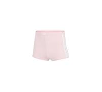 adidas Short Pant-Sport Active Essentials Cotton 3 Stripes Boxer Corti, Clear Pink_4a0693, S Donna