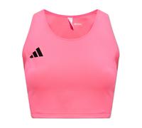 Adidas Adizero Essentials Crop Sports Top Rosa L Donna