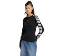 ADIDAS ORIGINALS SLIM SOLID SPIKE KNIT SWEATSHIRT Black L
