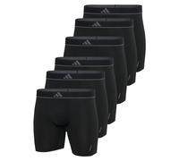 adidas Slip Boxer Uomo 6er Pack Boxer Briefs Active Micro Flex Logo, Nero/Grigio