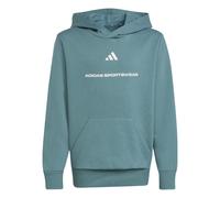 adidas Fleece Jr - felpa con cappuccio - ragazzo 13-14A Green junior Better Cotton Initiative