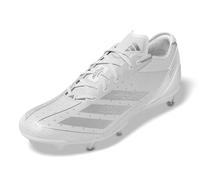 adidas Men's Adizero Electric American Football Sneaker, White/Silver Metallic/White, 16