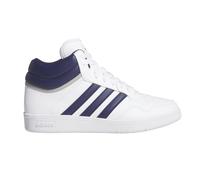 adidas Sneaker unisex Hoops 4.0 Mid Top, Bianco Blu Scuro Grigio, 42 2/3 EU