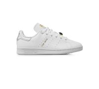 Adidas Sneakers Stan Smith W in Pelle Bianco Dettagli Argento Oro Donna