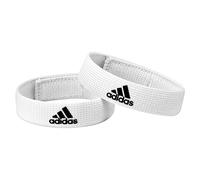 Adidas Sock Holder Football/Soccer Shin Guard, Fermacalze Unisex-Adulto, White/Black, One Size