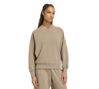 Adidas Soft Lux Loose Sweatshirt Donna - Felpe Beige - Taglia S (34-36) - Poly Mesh Beige S (34-36)