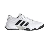 adidas Uomo Solematch Control 2 Tennis Shoes, Ftwr White/Black Blue Met./Silver Met., 42 2/3 EU