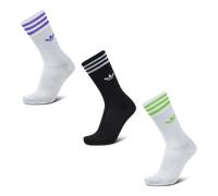 Adidas Solid Crew 3 Pack Unisex - Calze Nero - Taglia 43-45 Black 43-45