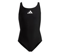 adidas Solid Small Logo Swimsuit, Costume da Bagno Bambine e ragazze, Black / White, 7-8 anni