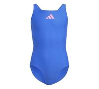 adidas Solid Small Logo Swimsuit, Costume da Bagno Bambine e Ragazze, Royal Blue/Lucid Pink, 11-12 Anni