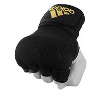 adidas, Sottoguanti da boxe Super, Nero (black/yellow trim), S