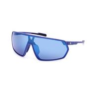 Adidas Sp0088 Occhiali Da Sole Unisex Blu Sport Verde