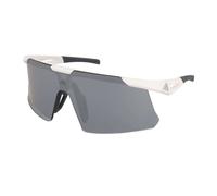 Occhiali adidas Sport SP0107 bianchi con lenti specchiate grigie