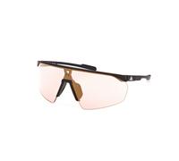 Adidas Sport Donna SP0075 PRFM SHIELD 02Y Occhiali da sole Iniettato Nero Viola Maschera Fotocromatiche
