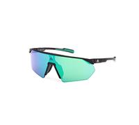 Adidas Sport Donna SP0076 PRFM SHIELD 02Q Occhiali da sole Plastica Nero-opaco Verde Maschera Normale Specchiato