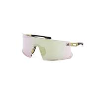 Occhiali adidas Dunamis Sport SP0090 verde chiaro nero lenti a specchio verde