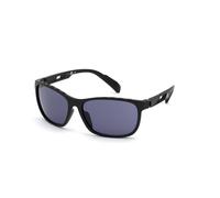 Adidas Sport Uomo SP0014 02A Occhiali da sole Iniettato Nero-opaco Fumo Squadrata Normale
