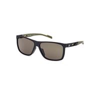 Adidas Sport Uomo SP0067 02N Occhiali da sole Iniettato Nero Verde Geometrica Normale