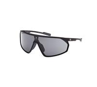 Adidas Sport Uomo SP0074 PRFM SHIELD 02A Occhiali da sole Plastica Nero-opaco Grigio Maschera Normale
