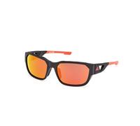Adidas Sport Uomo SP0092 ACTV CLASSIC 02L Occhiali da sole Iniettato Nero Marrone Squadrata Normale